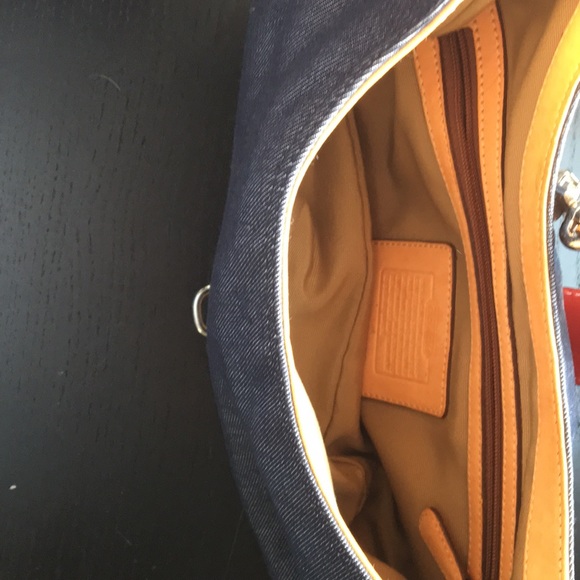 Coach Bags Vintage Coach Denim And Leather Bag Poshmark